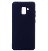 Galaxy A8 Plus 2018 Kılıf Zore Premier Silikon Kapak Siyah