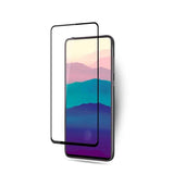 Galaxy A80 Zore Kenarları Kırılmaya Dayanıklı Cam Ekran Koruyucu Siyah