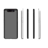Galaxy A80 Kılıf Zore Süper Silikon Kapak Renksiz