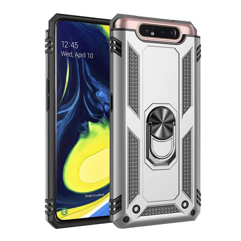 Galaxy A80 Kılıf Zore Vega Kapak Siyah