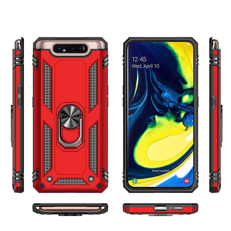 Galaxy A80 Kılıf Zore Vega Kapak Siyah