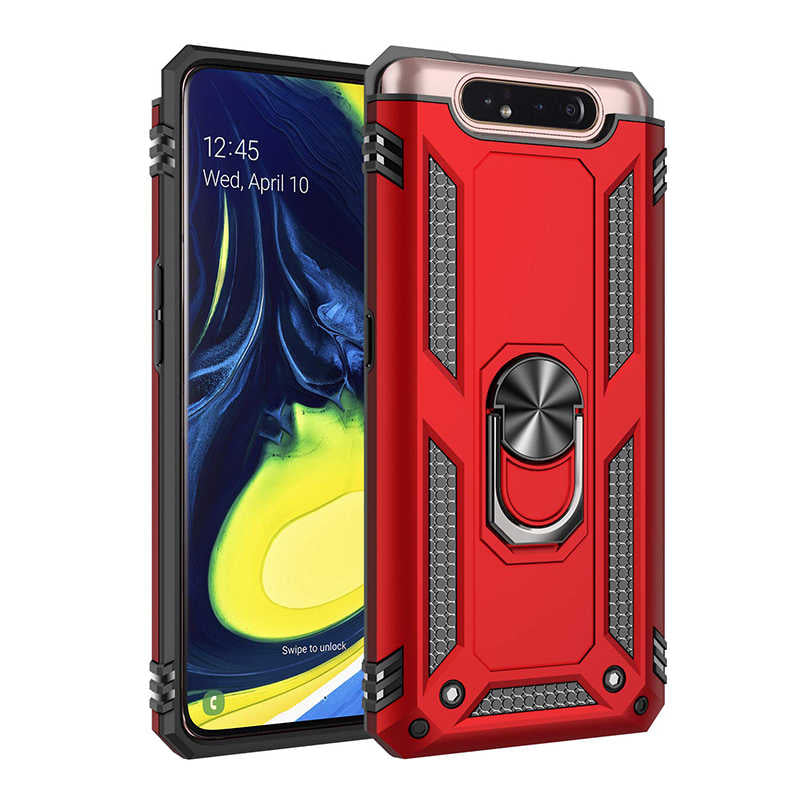 Galaxy A80 Kılıf Zore Vega Kapak Kırmızı