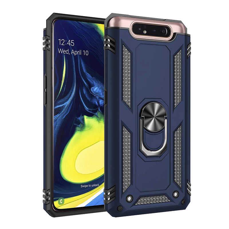 Galaxy A80 Kılıf Zore Vega Kapak Mavi