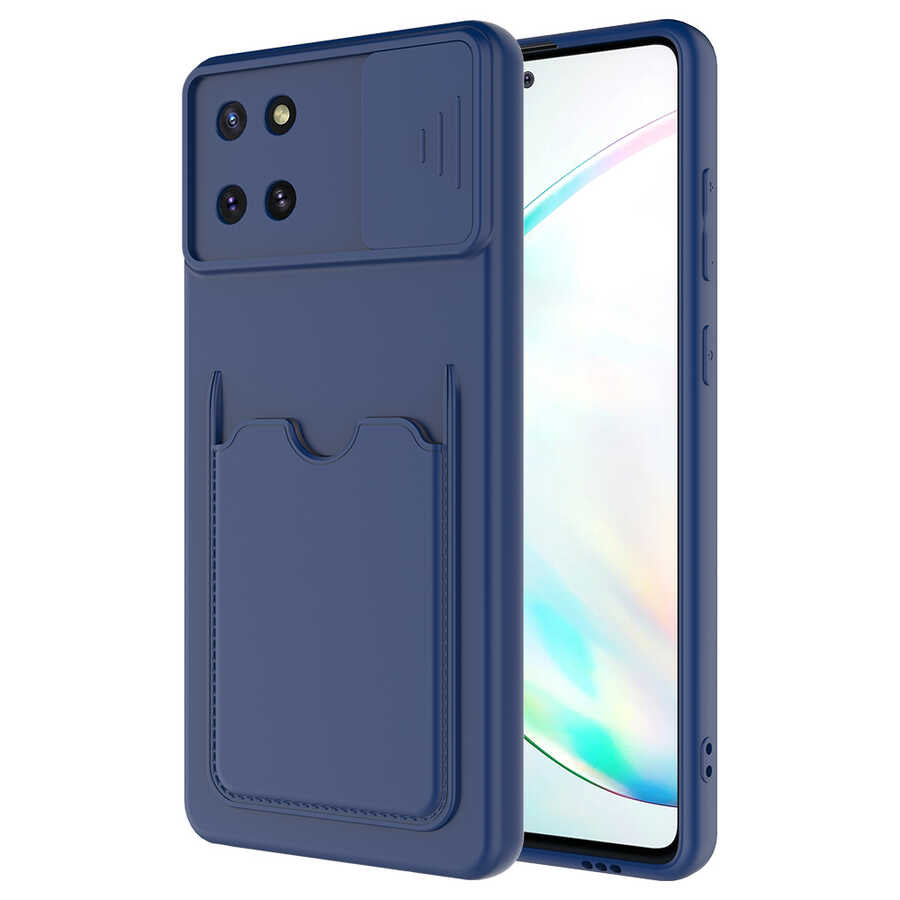 Galaxy A81 (Note 10 Lite) Kılıf Zore Kartix Kapak Koyu Yeşil