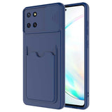 Galaxy A81 (Note 10 Lite) Kılıf Zore Kartix Kapak Lacivert