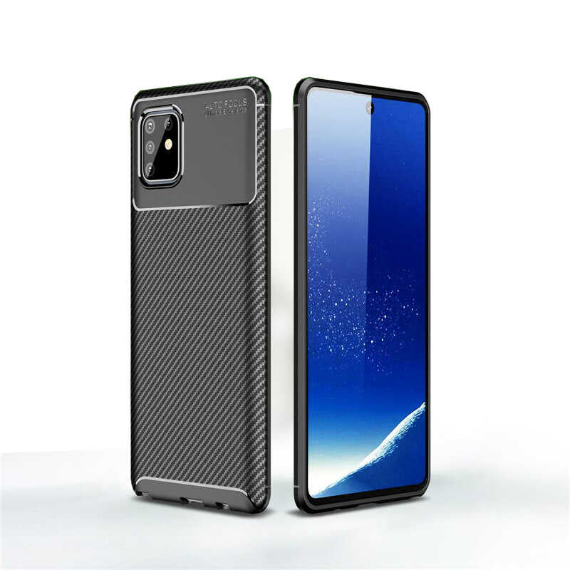 Galaxy A81 (Note 10 Lite) Kılıf Zore Negro Silikon Kapak Kahverengi