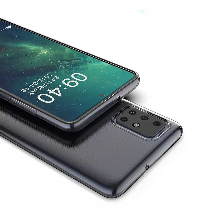 Galaxy A81 (Note 10 Lite) Kılıf Zore Süper Silikon Kapak Renksiz