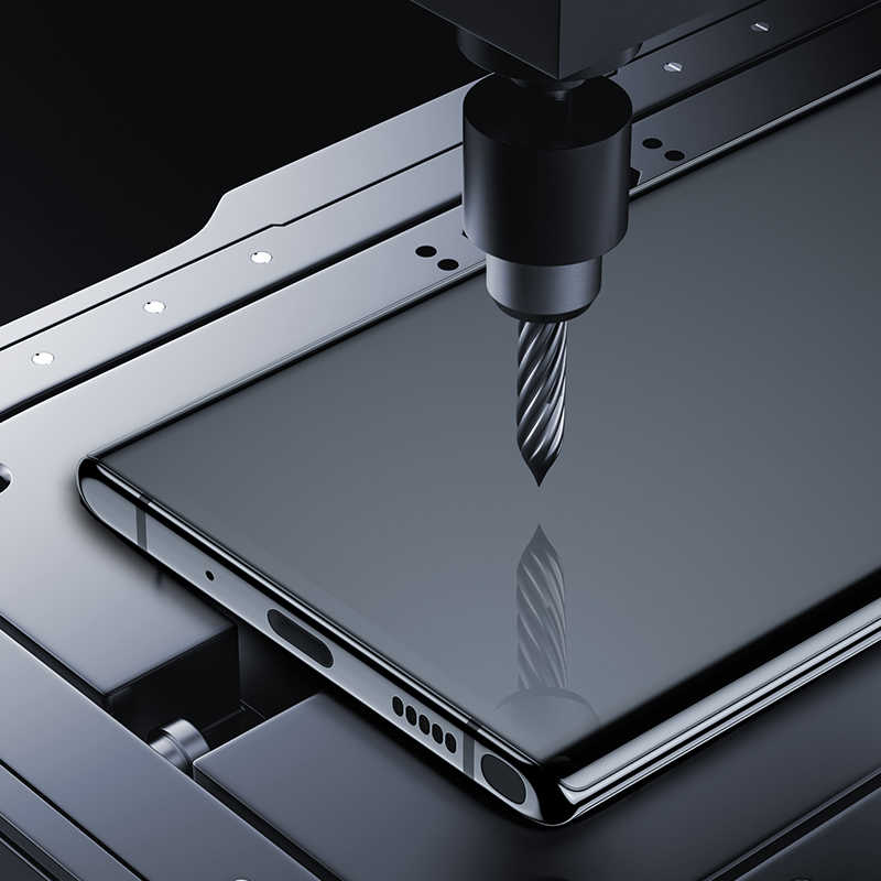 Galaxy A91 (S10 Lite) Zore Kenarları Kırılmaya Dayanıklı Cam Ekran Koruyucu Siyah