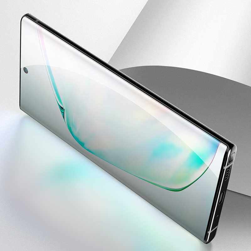 Galaxy A91 (S10 Lite) Zore Kenarları Kırılmaya Dayanıklı Cam Ekran Koruyucu Siyah