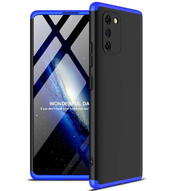 Galaxy A91 (S10 Lite) Kılıf Zore Ays Kapak Siyah-Mavi