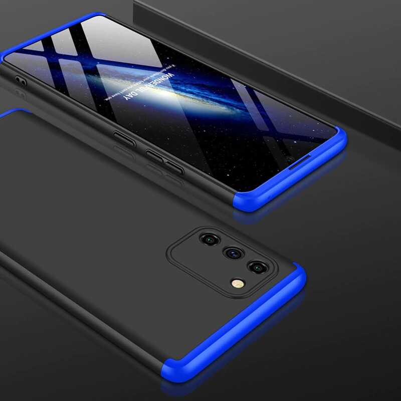 Galaxy A91 (S10 Lite) Kılıf Zore Ays Kapak Siyah-Kırmızı