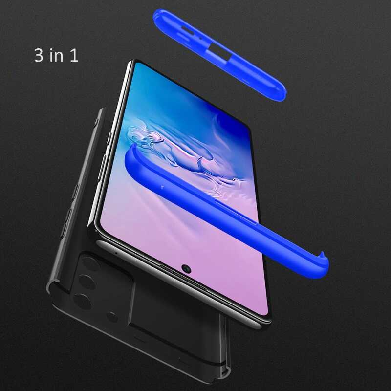 Galaxy A91 (S10 Lite) Kılıf Zore Ays Kapak Siyah-Kırmızı
