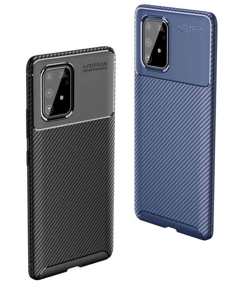 Galaxy A91 (S10 Lite) Kılıf Zore Negro Silikon Kapak Kahverengi