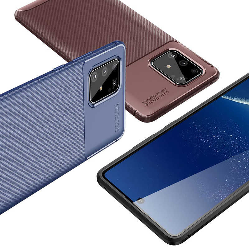 Galaxy A91 (S10 Lite) Kılıf Zore Negro Silikon Kapak Lacivert