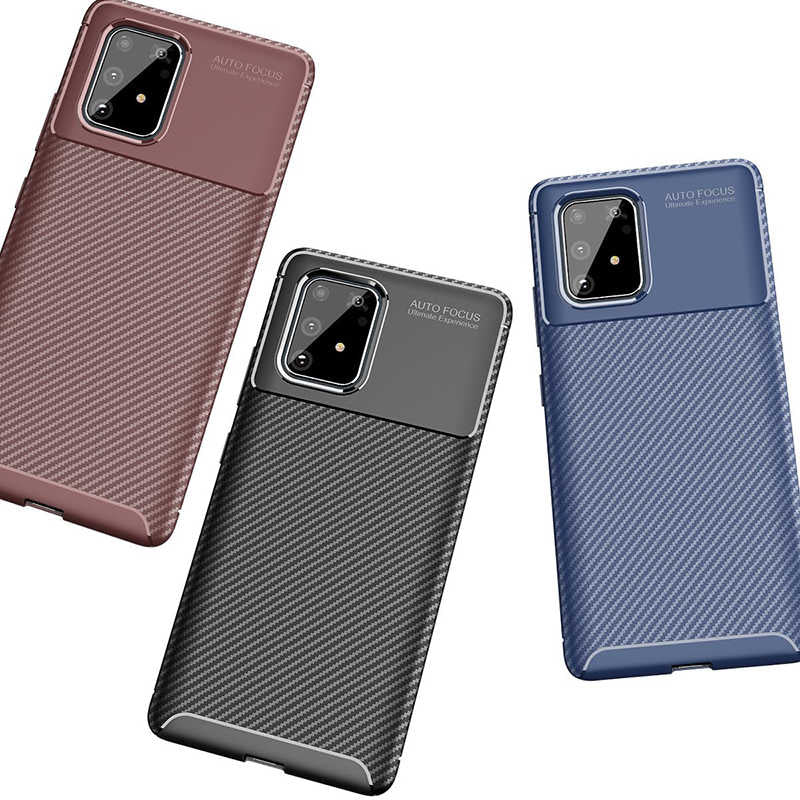 Galaxy A91 (S10 Lite) Kılıf Zore Negro Silikon Kapak Siyah