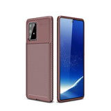 Galaxy A91 (S10 Lite) Kılıf Zore Negro Silikon Kapak Kahverengi