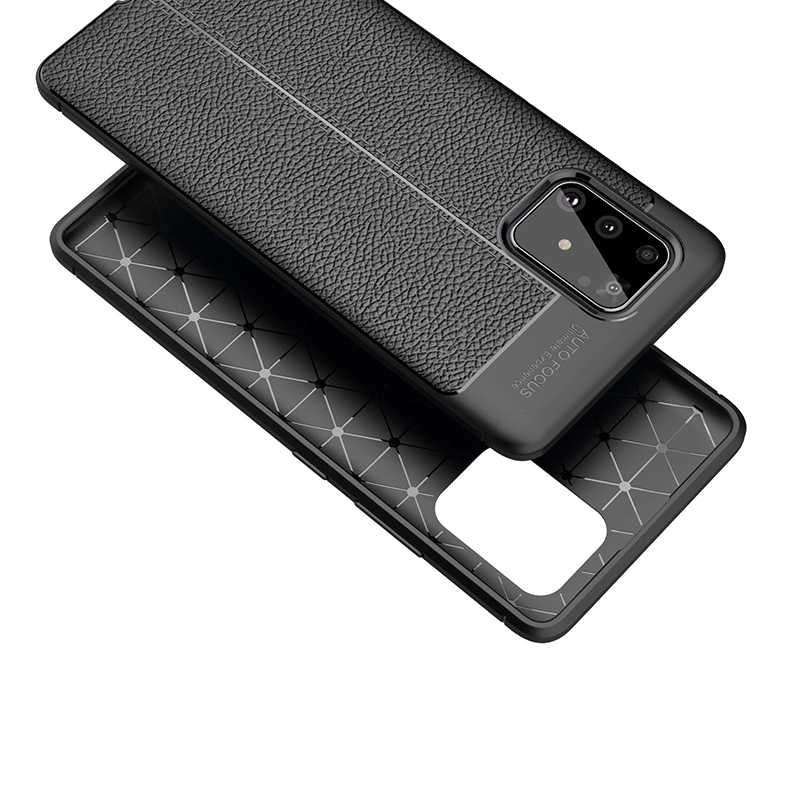 Galaxy A91 (S10 Lite) Kılıf Zore Niss Silikon Kapak Siyah