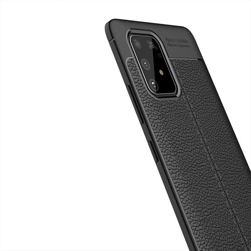 Galaxy A91 (S10 Lite) Kılıf Zore Niss Silikon Kapak Siyah