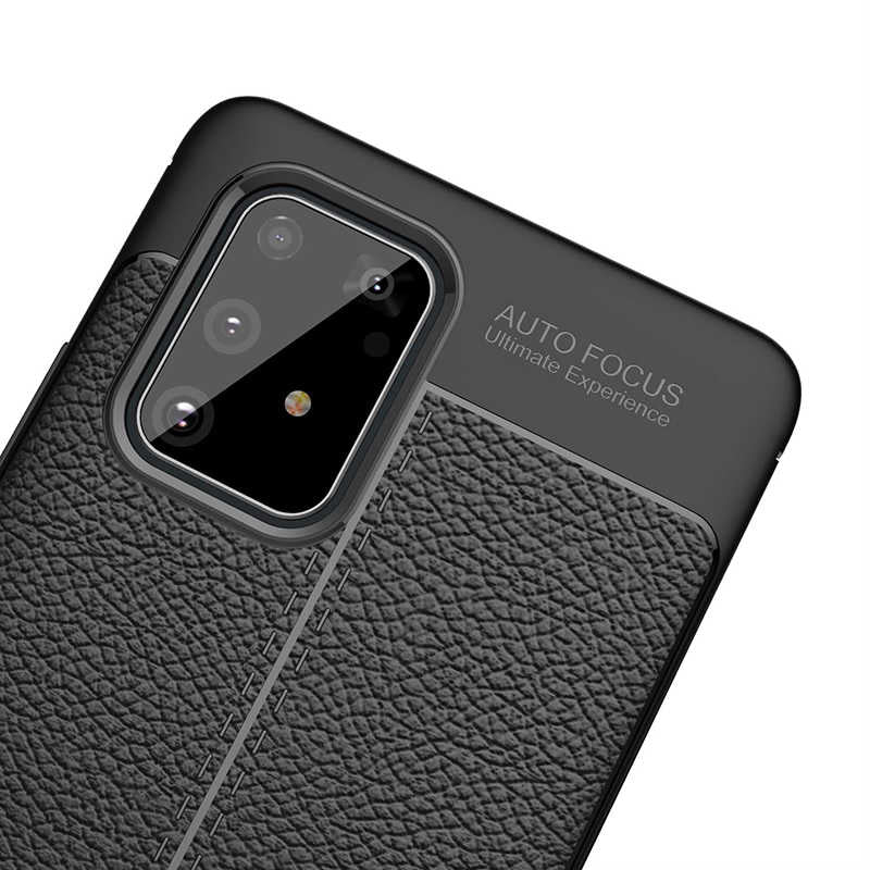 Galaxy A91 (S10 Lite) Kılıf Zore Niss Silikon Kapak Siyah