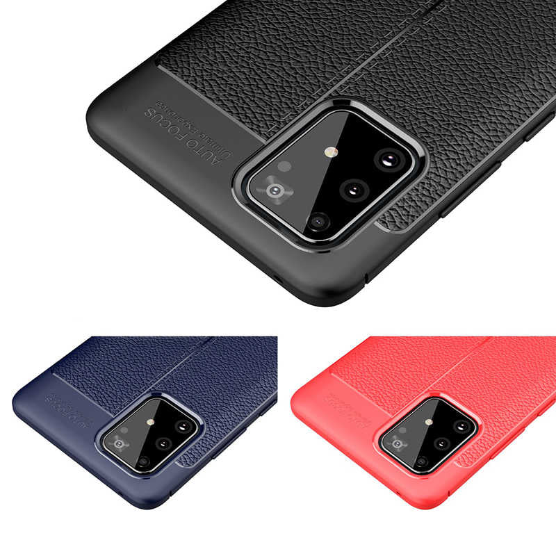 Galaxy A91 (S10 Lite) Kılıf Zore Niss Silikon Kapak Siyah