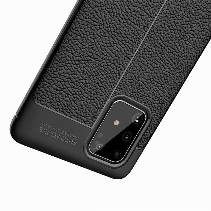 Galaxy A91 (S10 Lite) Kılıf Zore Niss Silikon Kapak Siyah
