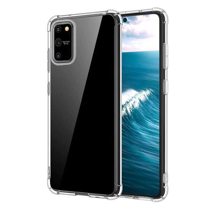 Galaxy A91 (S10 Lite) Kılıf Zore Nitro Anti Shock Silikon Renksiz