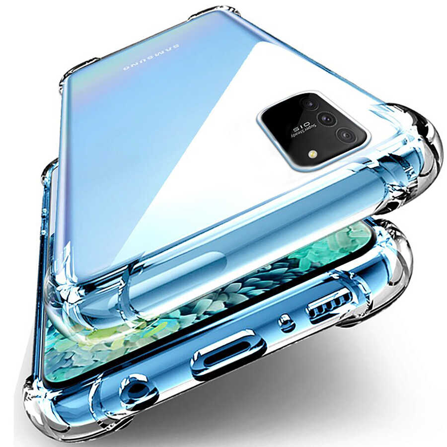 Galaxy A91 (S10 Lite) Kılıf Zore Nitro Anti Shock Silikon Renksiz