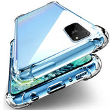 Galaxy A91 (S10 Lite) Kılıf Zore Nitro Anti Shock Silikon Renksiz