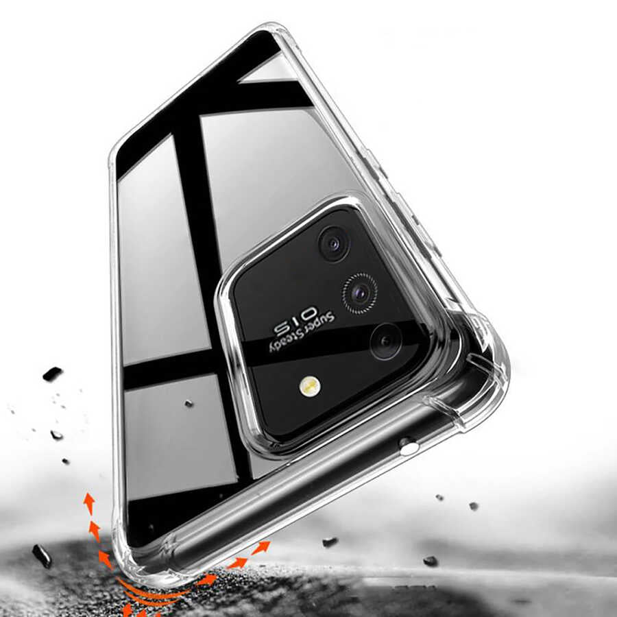 Galaxy A91 (S10 Lite) Kılıf Zore Nitro Anti Shock Silikon Renksiz
