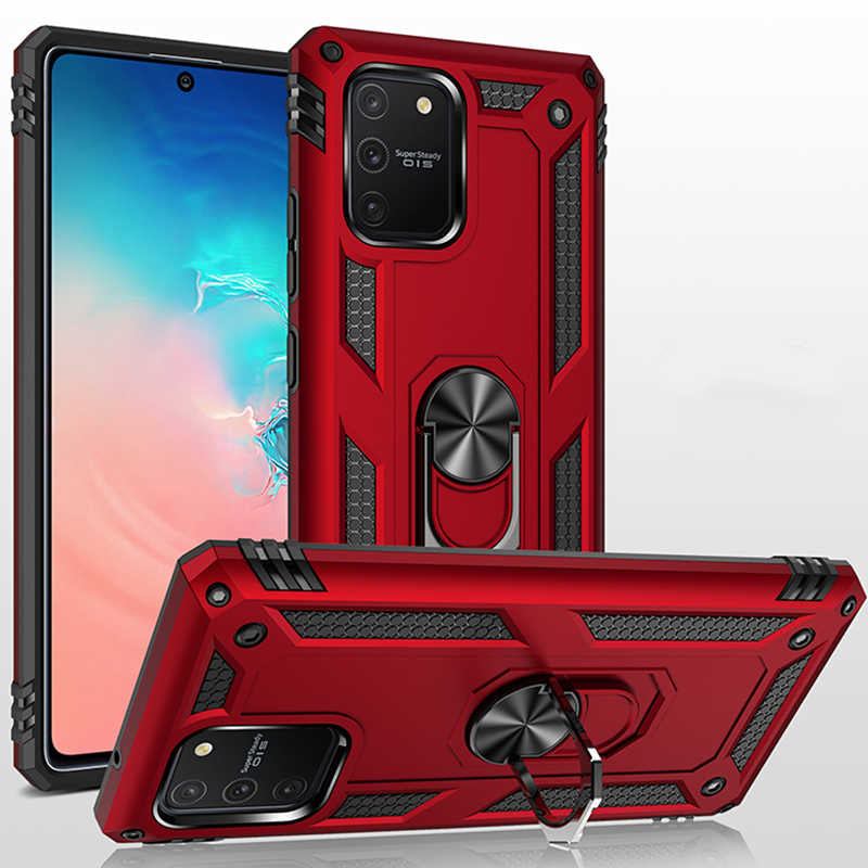 Galaxy A91 (S10 Lite) Kılıf Zore Vega Kapak Gri