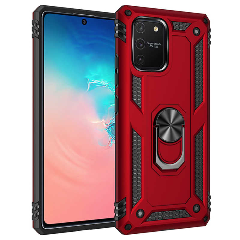 Galaxy A91 (S10 Lite) Kılıf Zore Vega Kapak Kırmızı