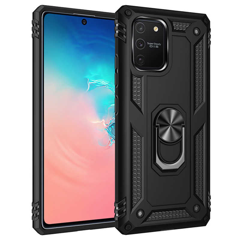 Galaxy A91 (S10 Lite) Kılıf Zore Vega Kapak Siyah