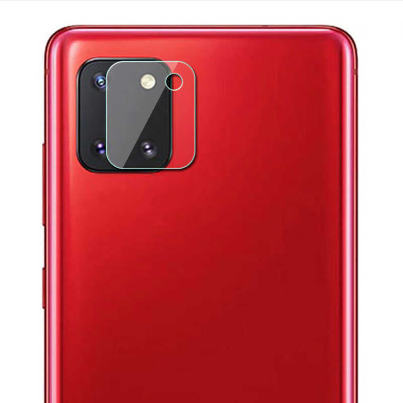 Galaxy A91 (S10 Lite) Zore Nano Kamera Koruyucu Renksiz