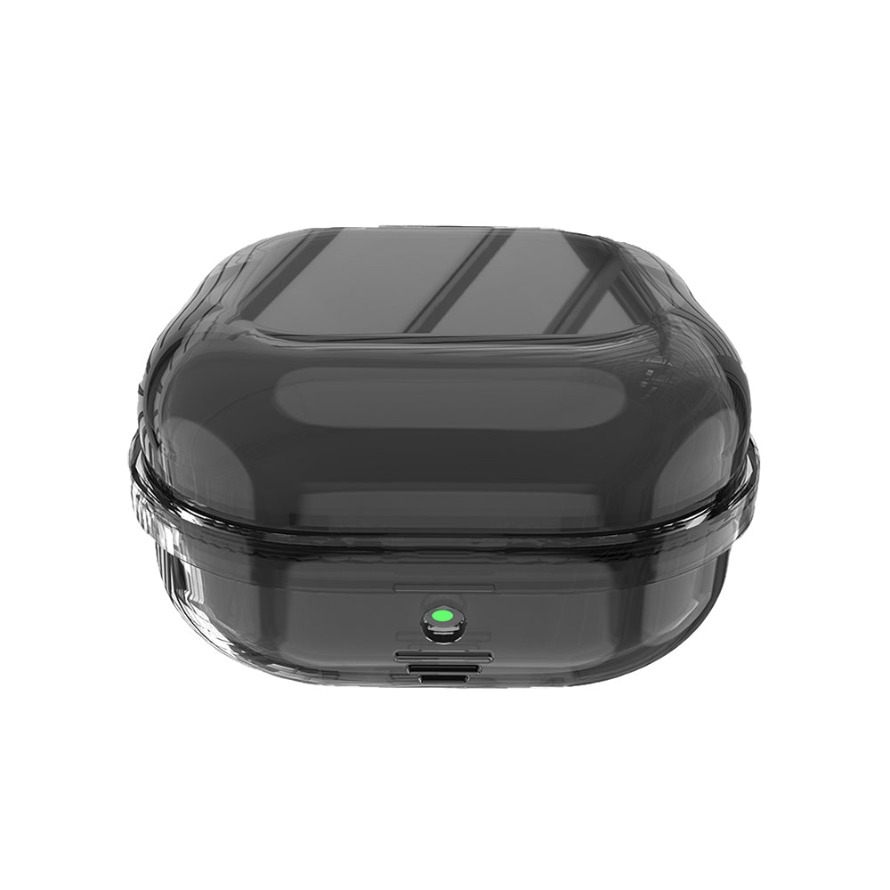 Galaxy Buds 4 Pro Kılıf Şeffaf Silikon 360 Derece Koruma Airbag 47 Kılıf Siyah
