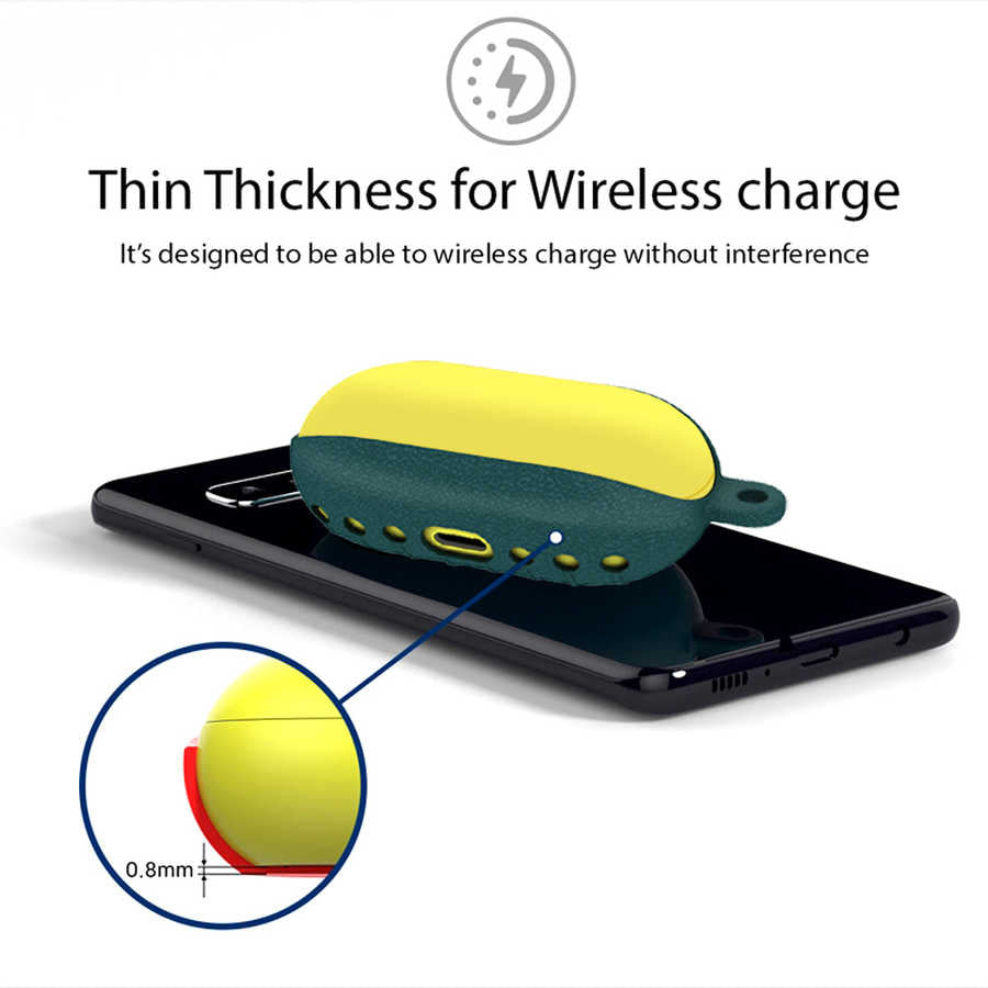 Galaxy Buds Kılıf Zore Airbag 07 Silikon Kırmızı