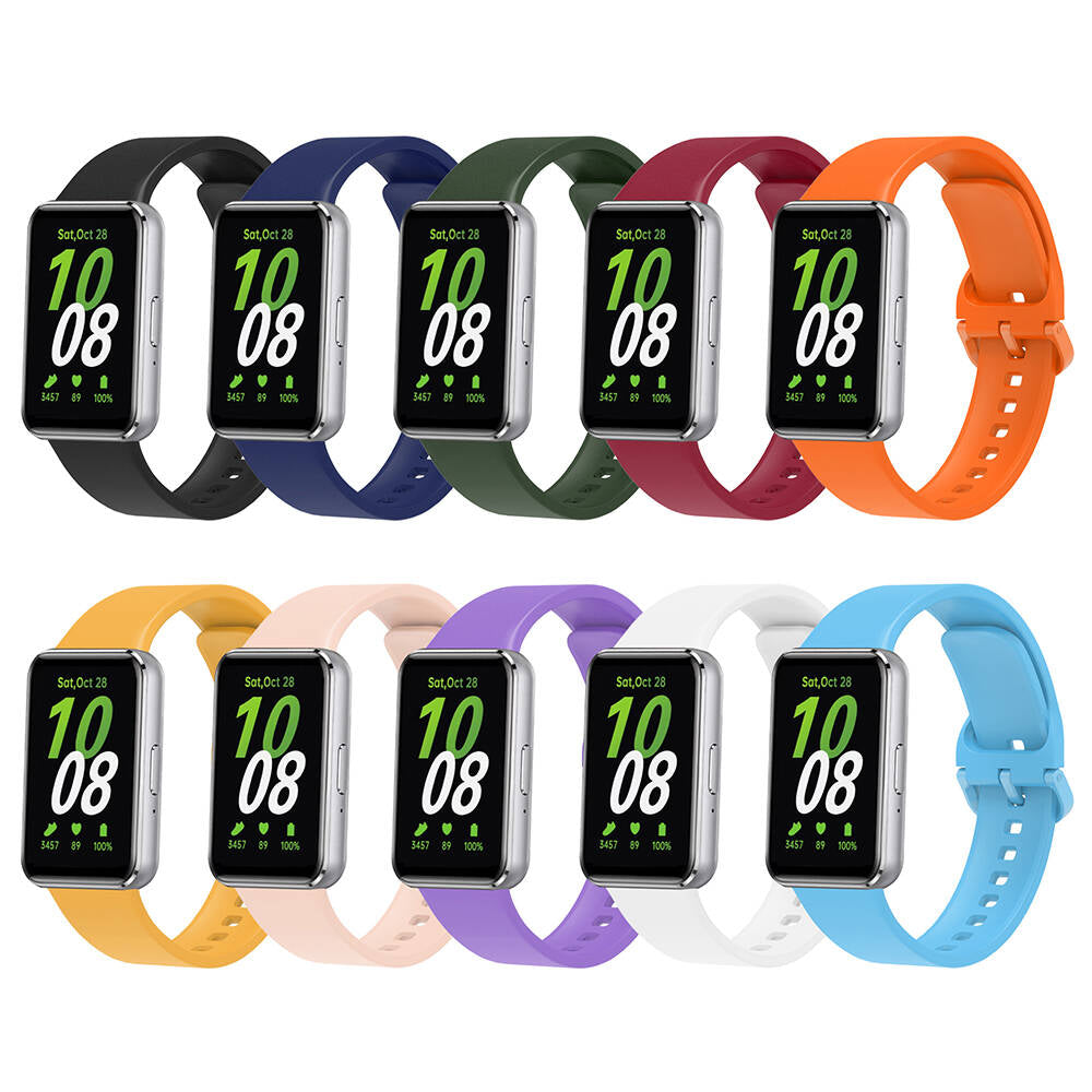 Galaxy Fit 3 Silikon Kordon Zore KRD-110 Strap Kayış Pembe