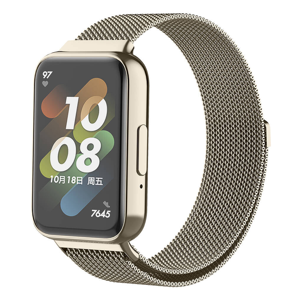 Galaxy Fit 3 Zore KRD-01 Metal Kordon Gümüş