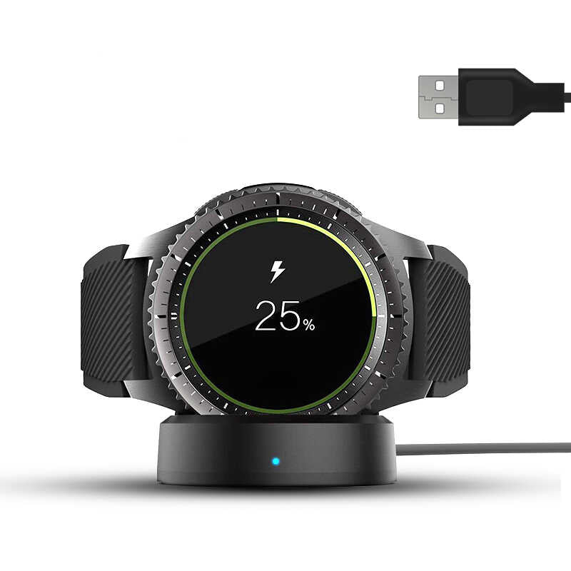 Gear S3 Zore Usb Şarj Kablosu Siyah
