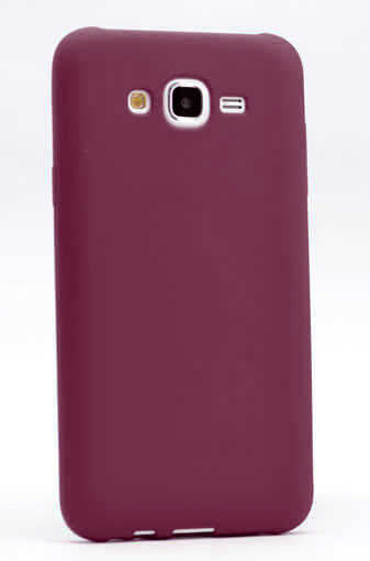 Galaxy J2 Kılıf Zore Premier Silikon Kapak Mürdüm