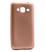 Galaxy J3 Kılıf Zore Premier Silikon Kapak Gold
