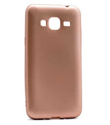 Galaxy J3 Kılıf Zore Premier Silikon Kapak Gold