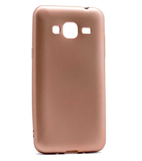 Galaxy J3 Kılıf Zore Premier Silikon Kapak Rose Gold