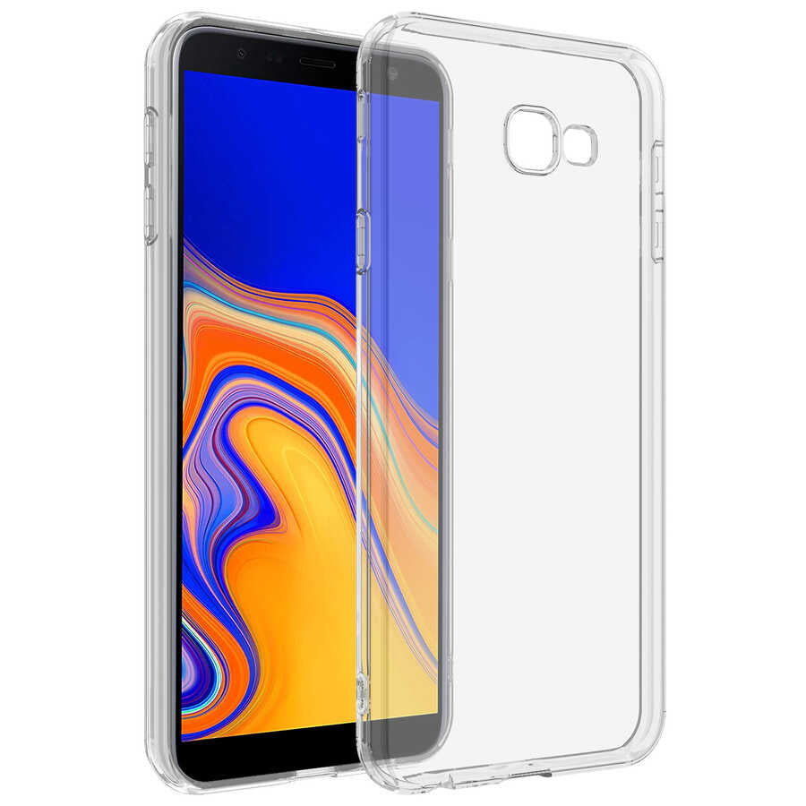 Galaxy J4 Plus Kılıf Zore Süper Silikon Kapak Renksiz