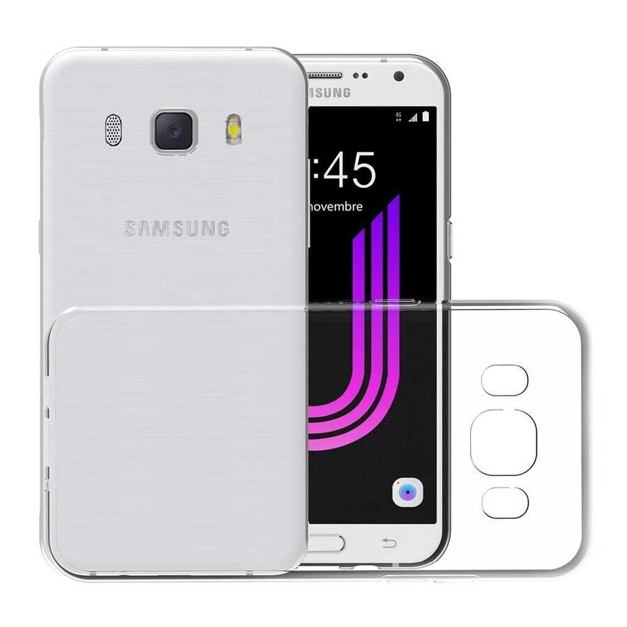 Galaxy J5 2016 Kılıf Zore Süper Silikon Kapak Renksiz