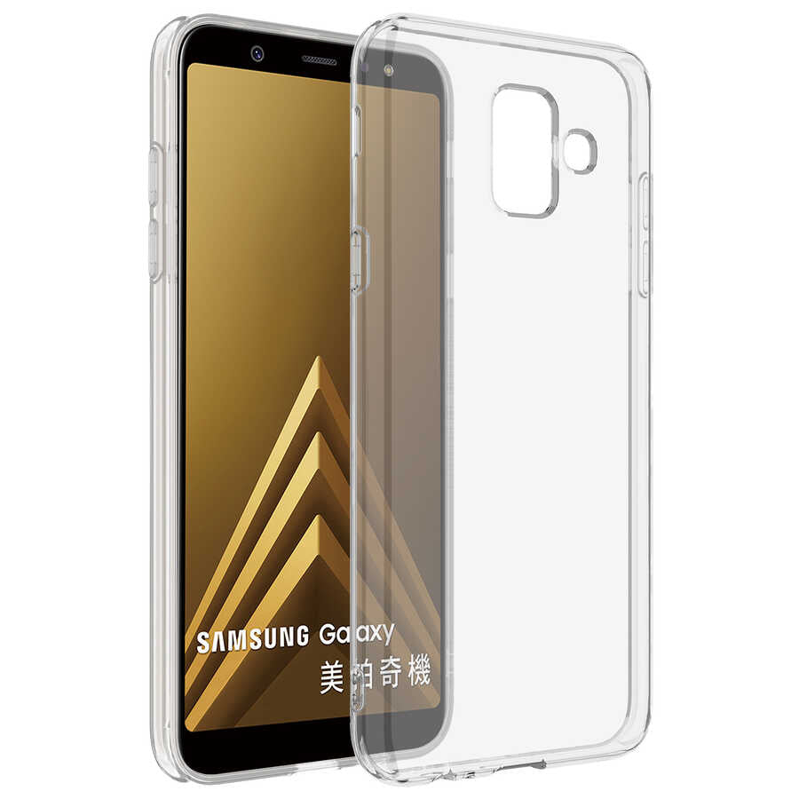 Galaxy J6 Plus Kılıf Zore Süper Silikon Kapak Renksiz