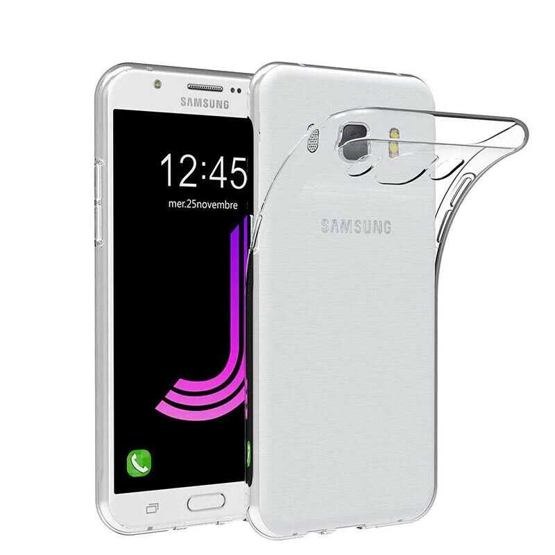 Galaxy J7 2016 Kılıf Zore Süper Silikon Kapak Renksiz