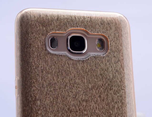 Galaxy J7 Core Kılıf Zore Shining Silikon Gümüş