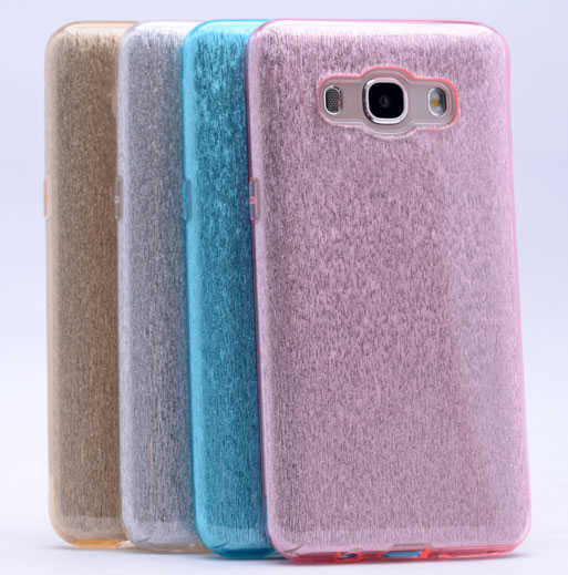 Galaxy J7 Core Kılıf Zore Shining Silikon Gümüş