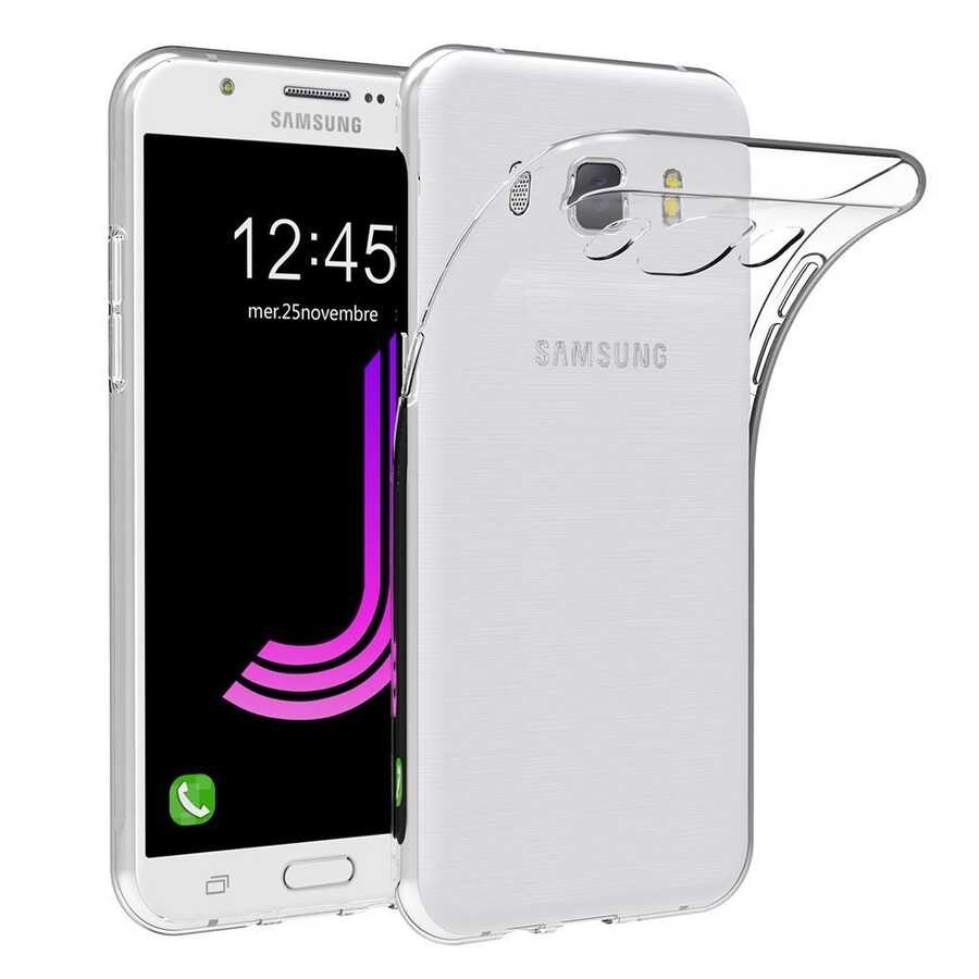 Galaxy J7 Kılıf Zore Süper Silikon Kapak Renksiz
