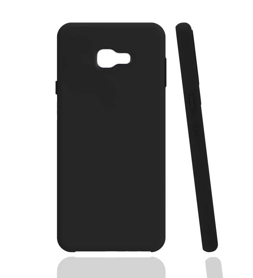 Galaxy J7 Prime Kılıf Zore Biye Silikon Siyah